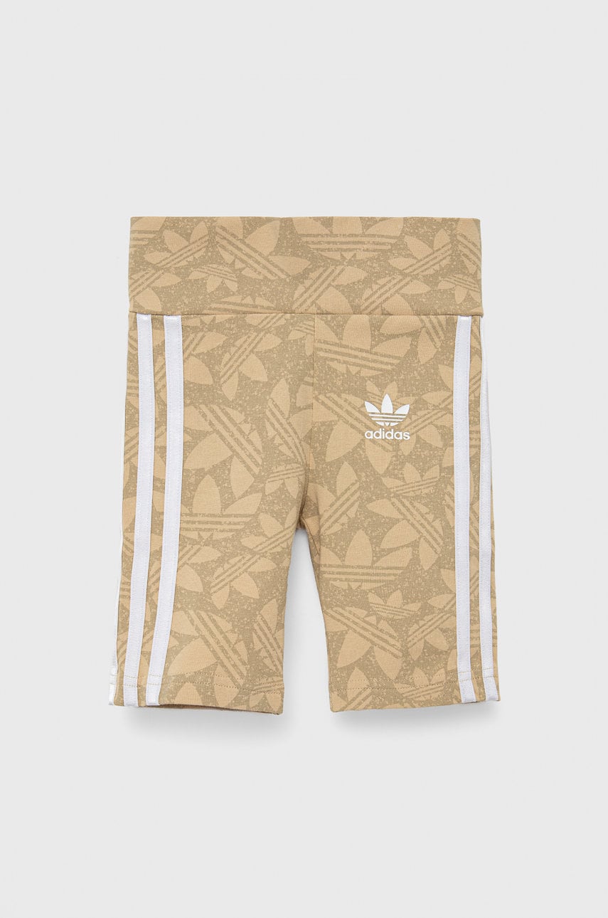 Adidas originals pantaloni scurti copii culoarea bej, modelator