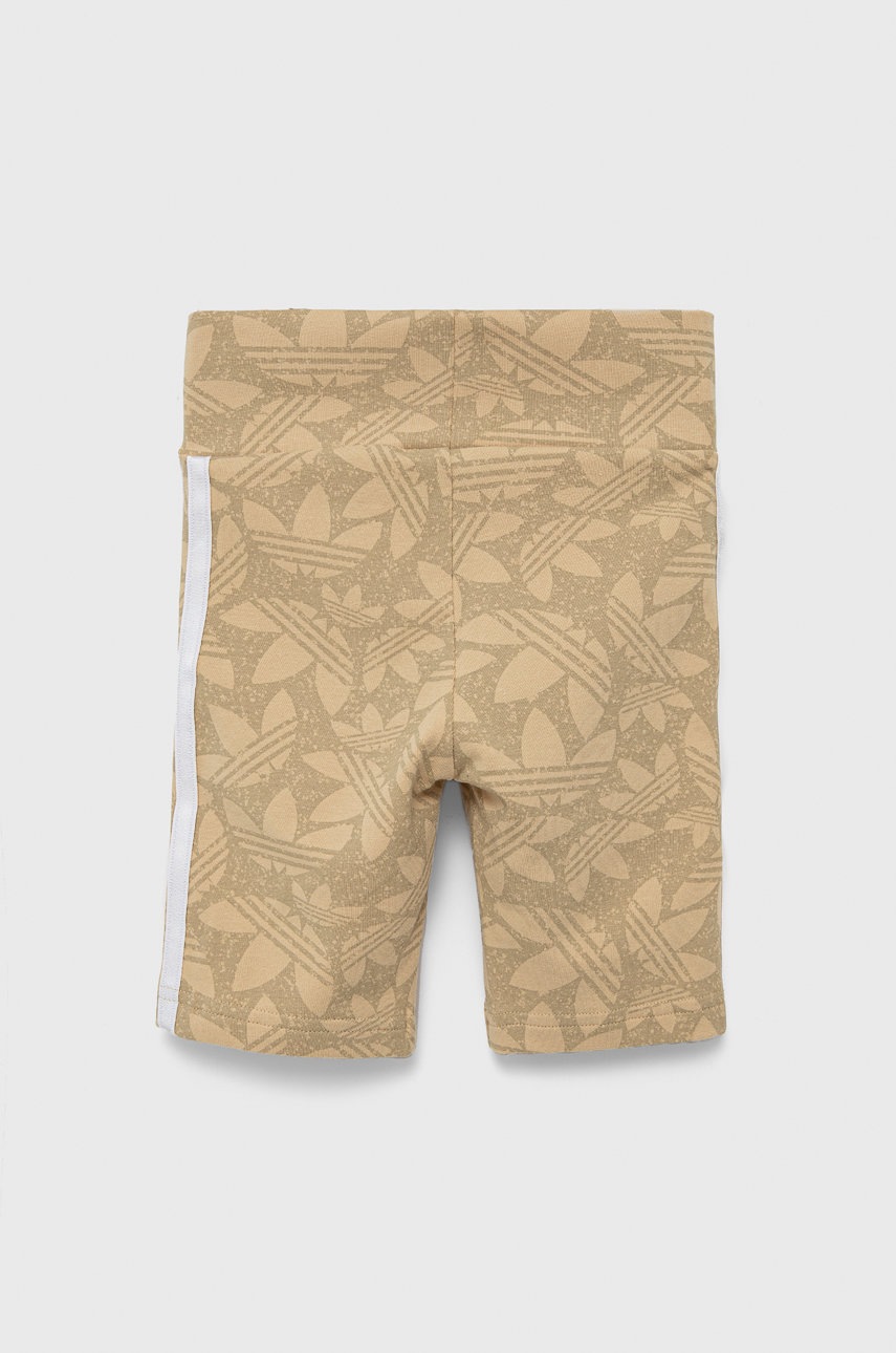 

Дитячі шорти adidas Originals HC7068 колір бежевий візерунок