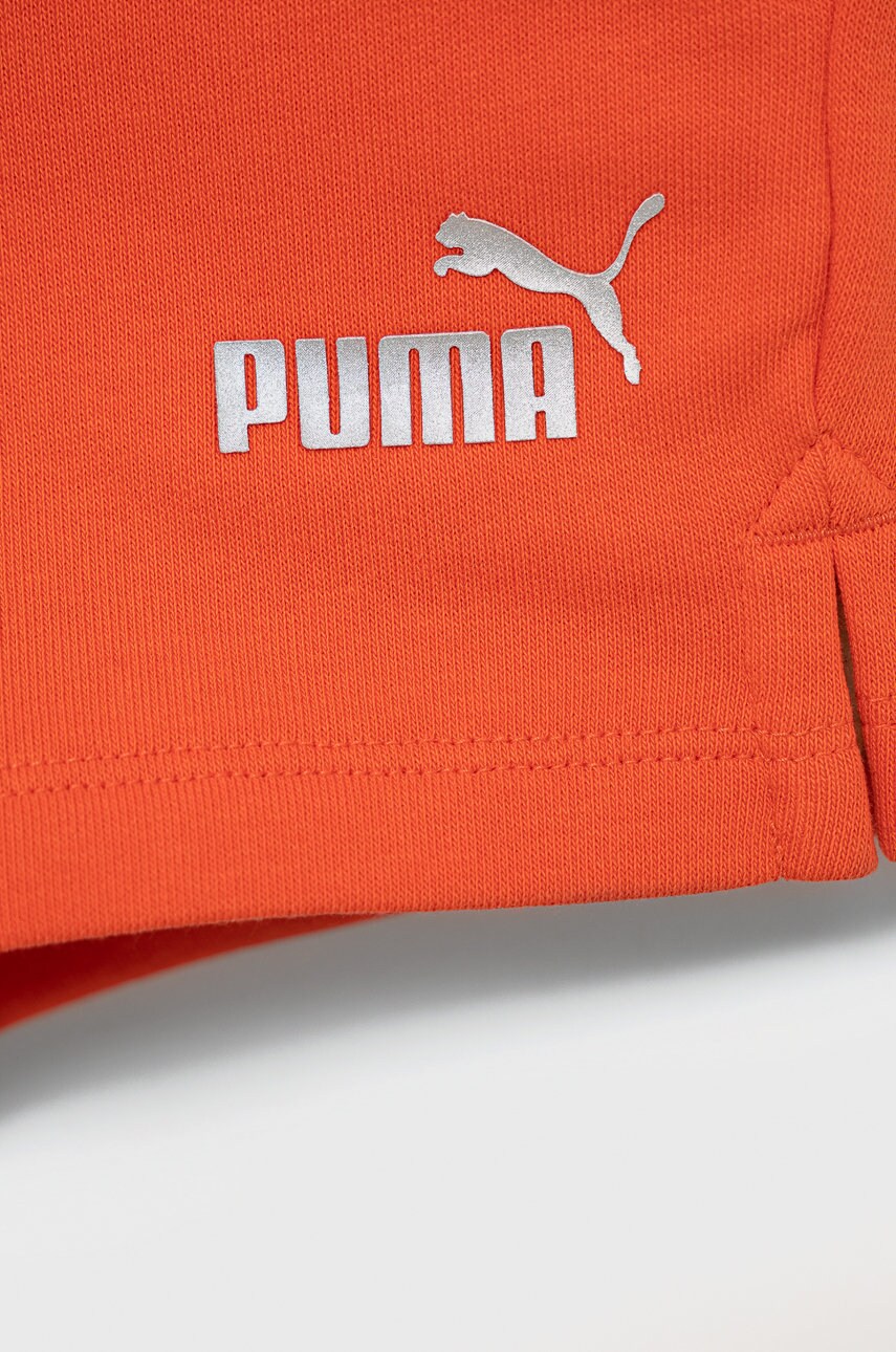 

Дитячі шорти Puma 846963 колір помаранчевий з принтом регульована талія