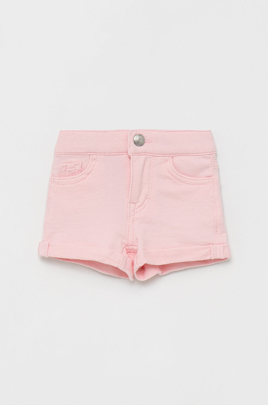 Levi's pantaloni scurti copii culoarea roz, neted