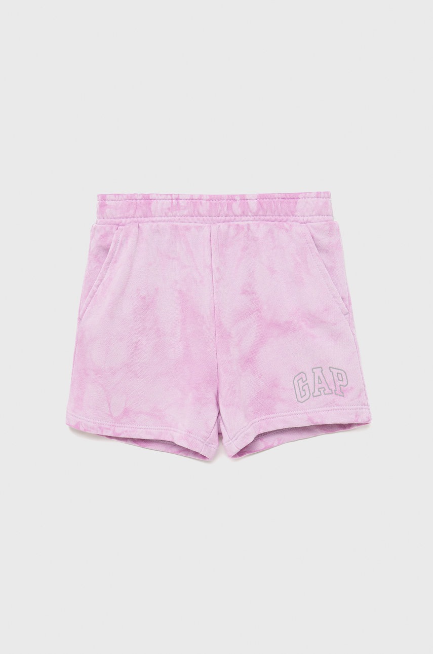 GAP Pantaloni Scurti Copii Culoarea Violet, Modelator