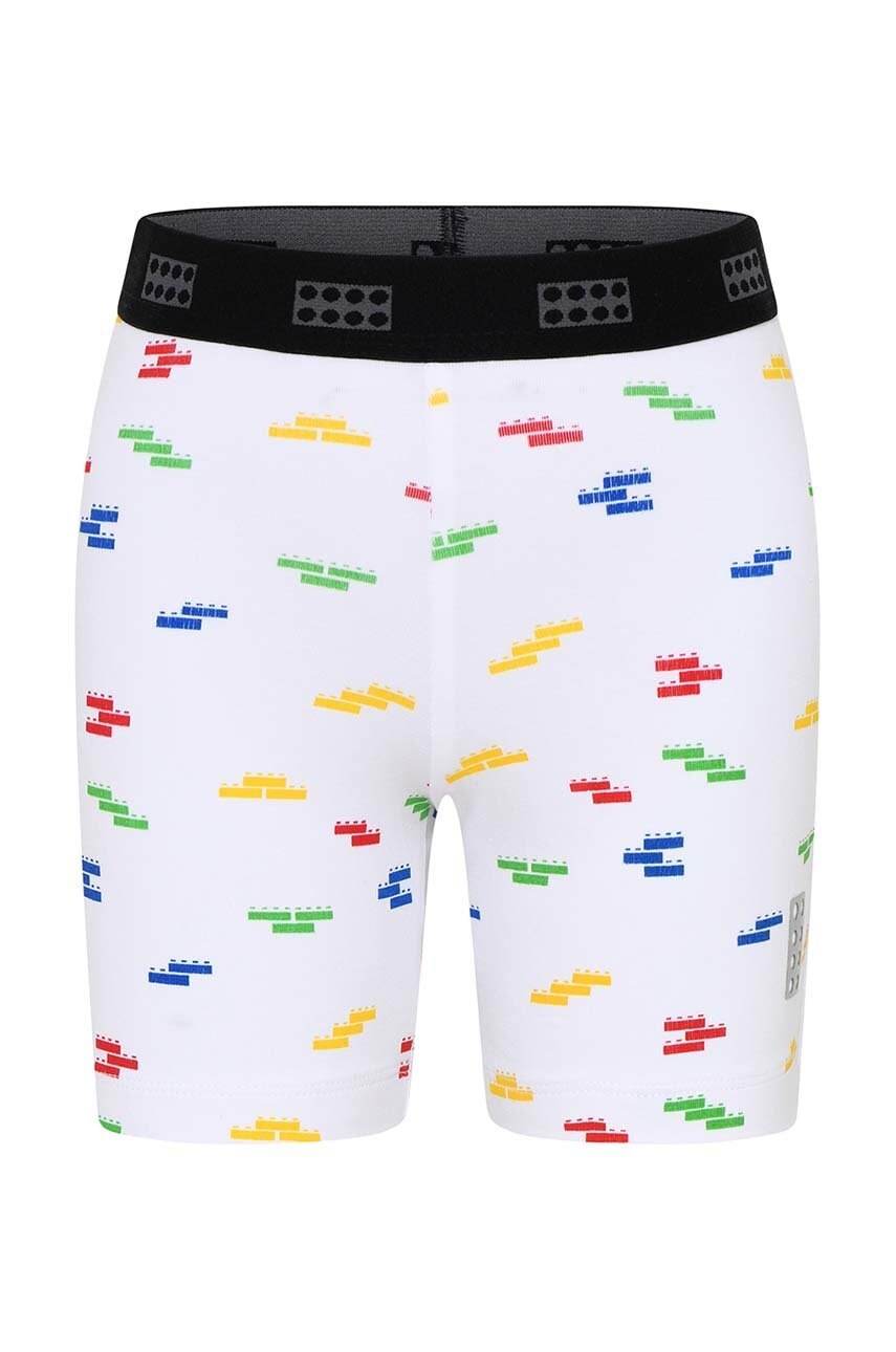 

Детски къси панталони Lego Wear в бяло с изчистен дизайн, Бял
