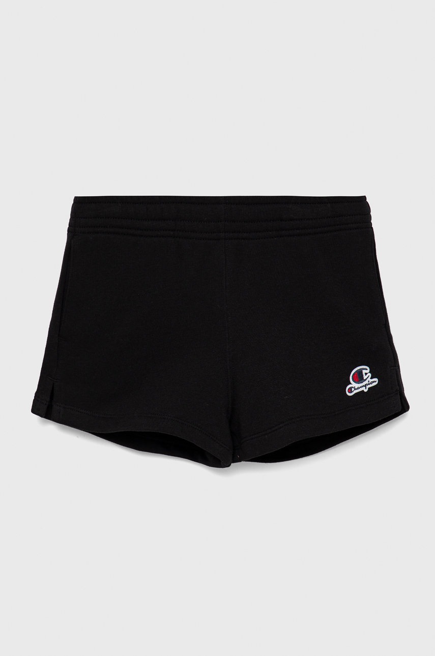 Champion pantaloni scurti copii 404334 culoarea negru, neted