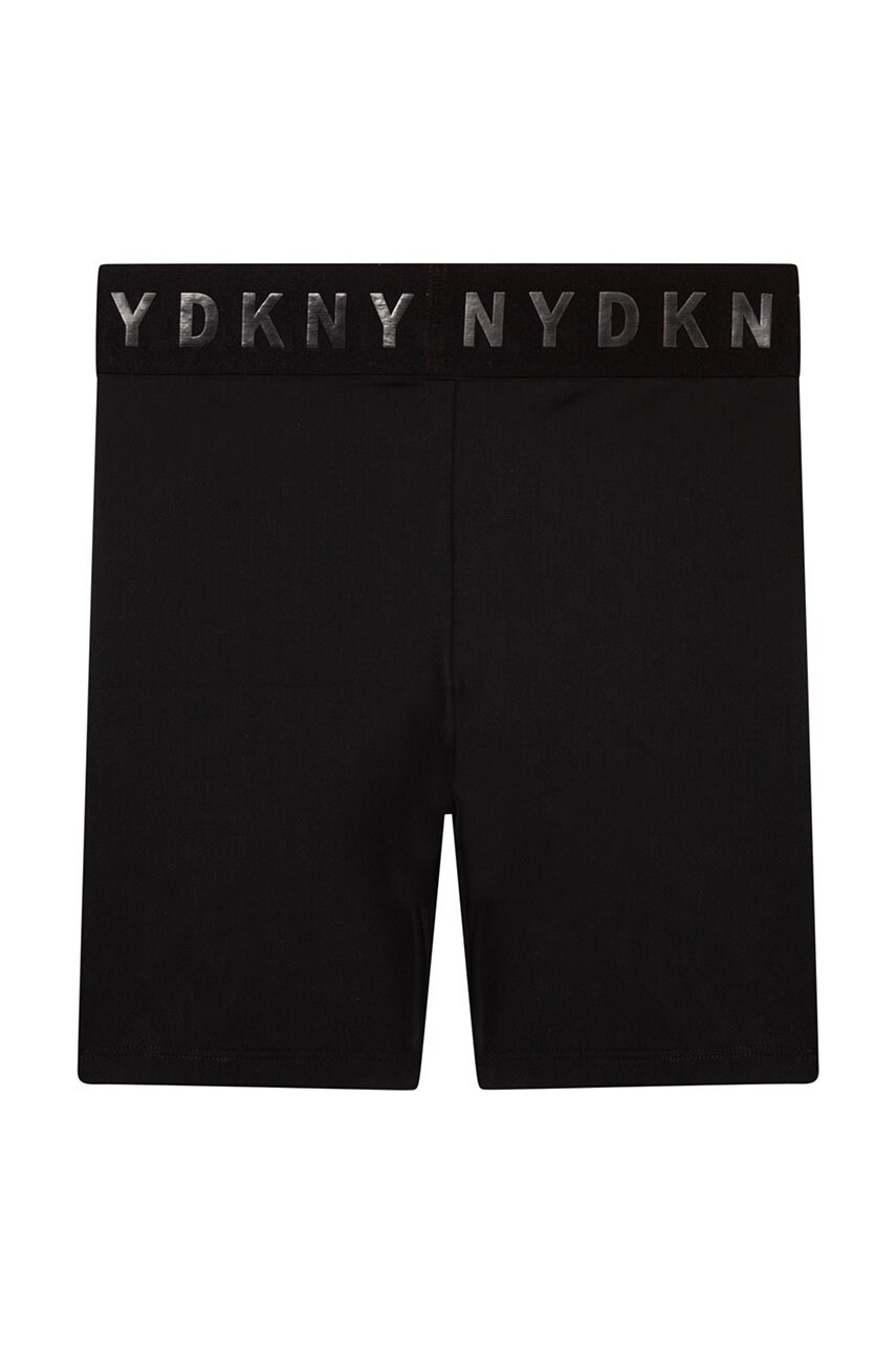 

Дитячі шорти Dkny колір чорний з принтом