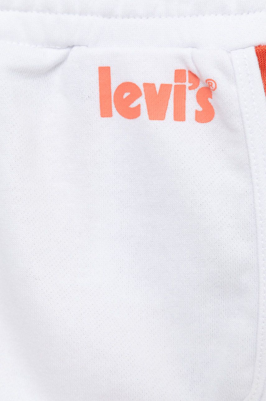 Levi's Pantaloni Scurti Copii Culoarea Alb, Cu Imprimeu