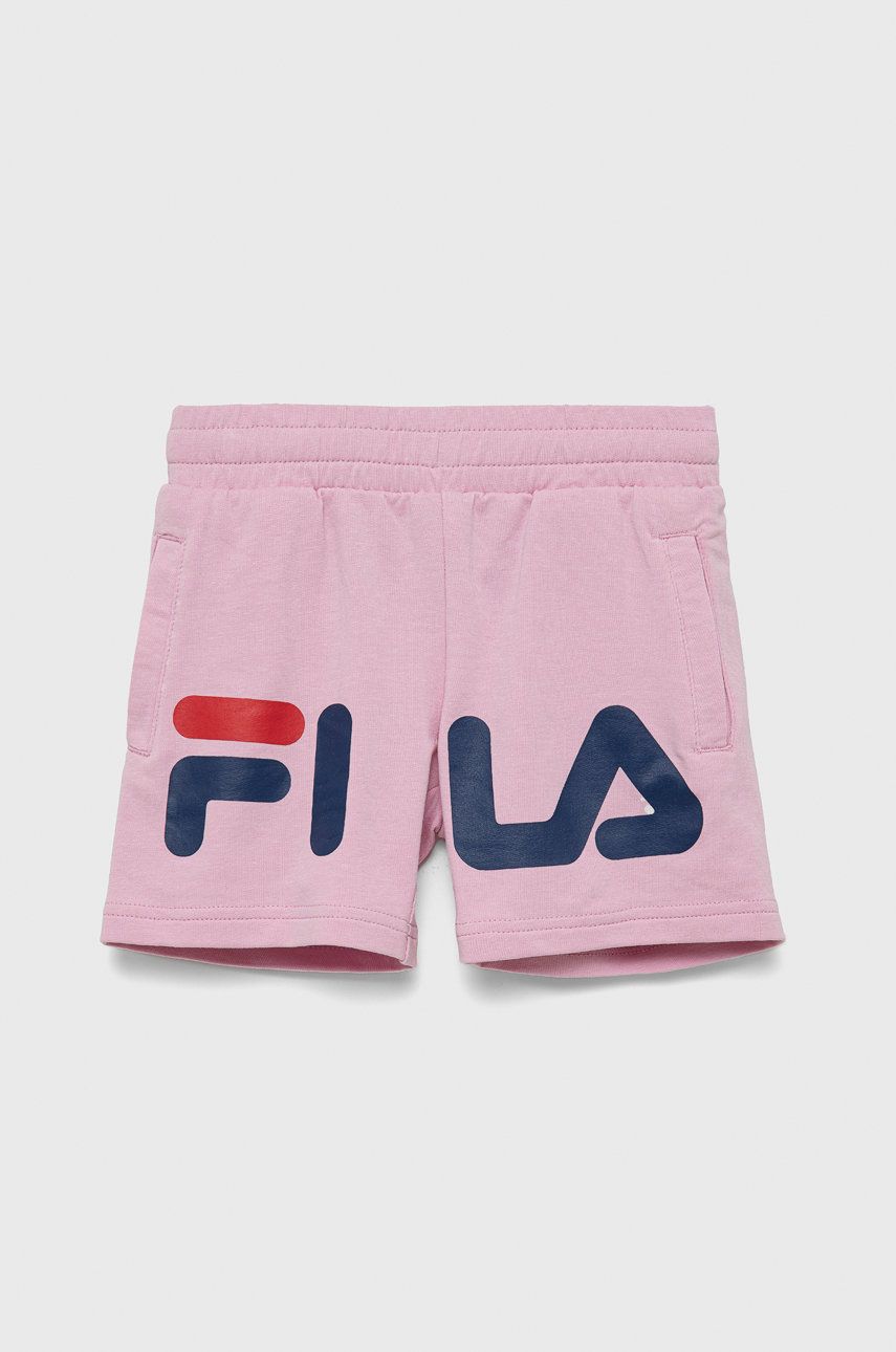 Fila Pantaloni Scurti Copii Culoarea Roz, Cu Imprimeu, Talie Reglabila