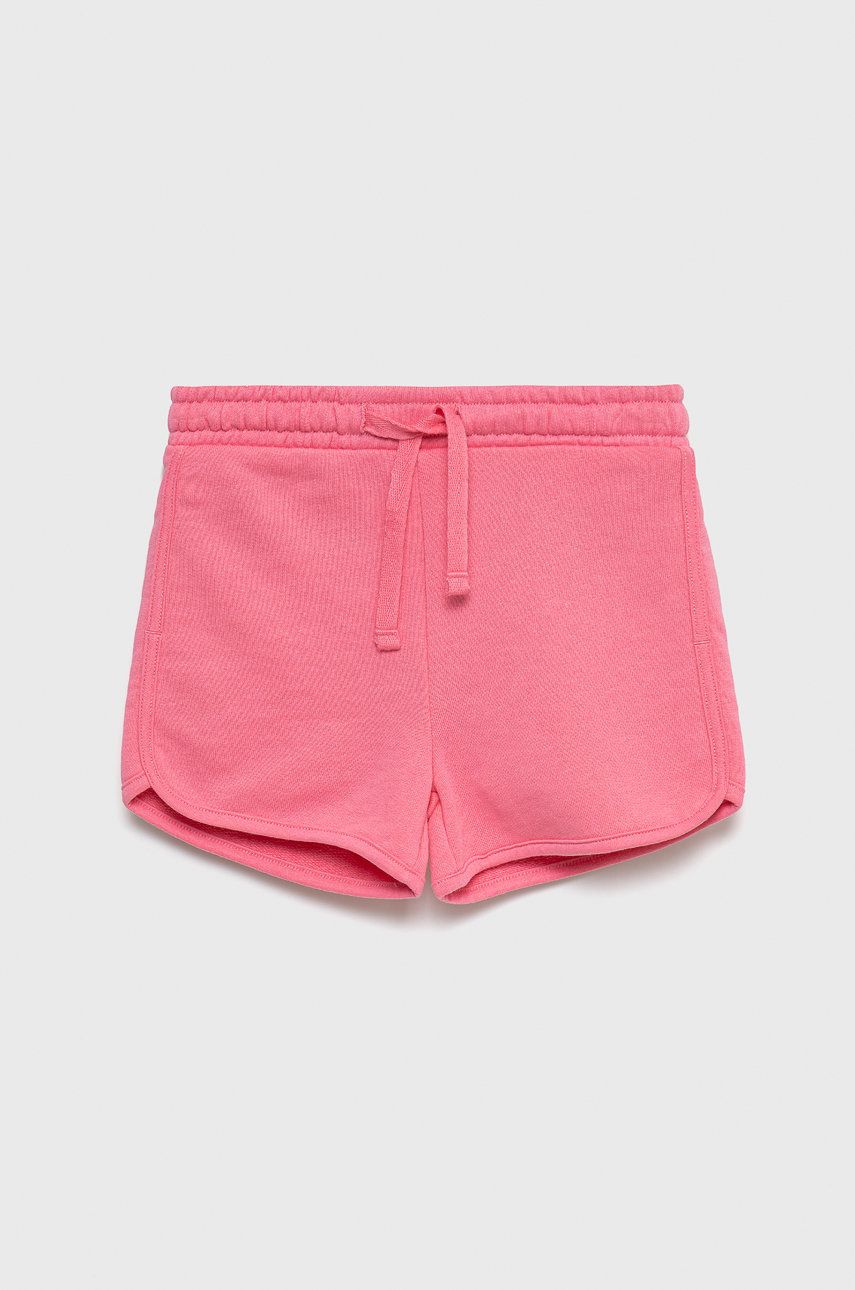 Dětské kraťasy Tom Tailor růžová barva, hladké, nastavitelný pas - růžová -  60% Bavlna