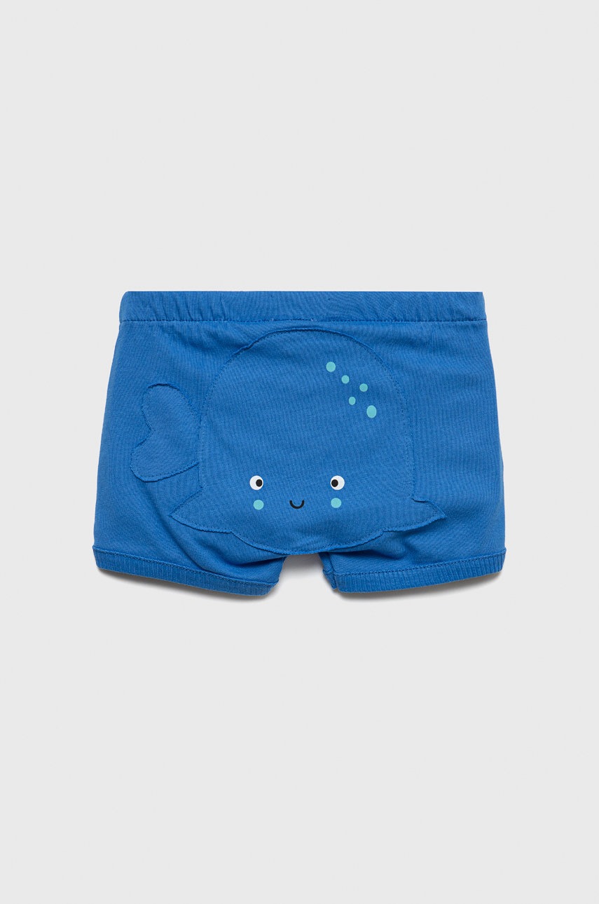 

Детские хлопковые шорты United Colors of Benetton цвет фиолетовый однотонные