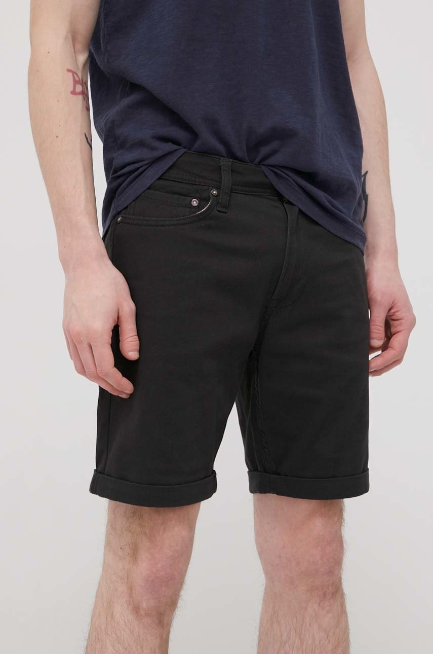 

Къси панталони Jack & Jones мъжко в черно, Черен