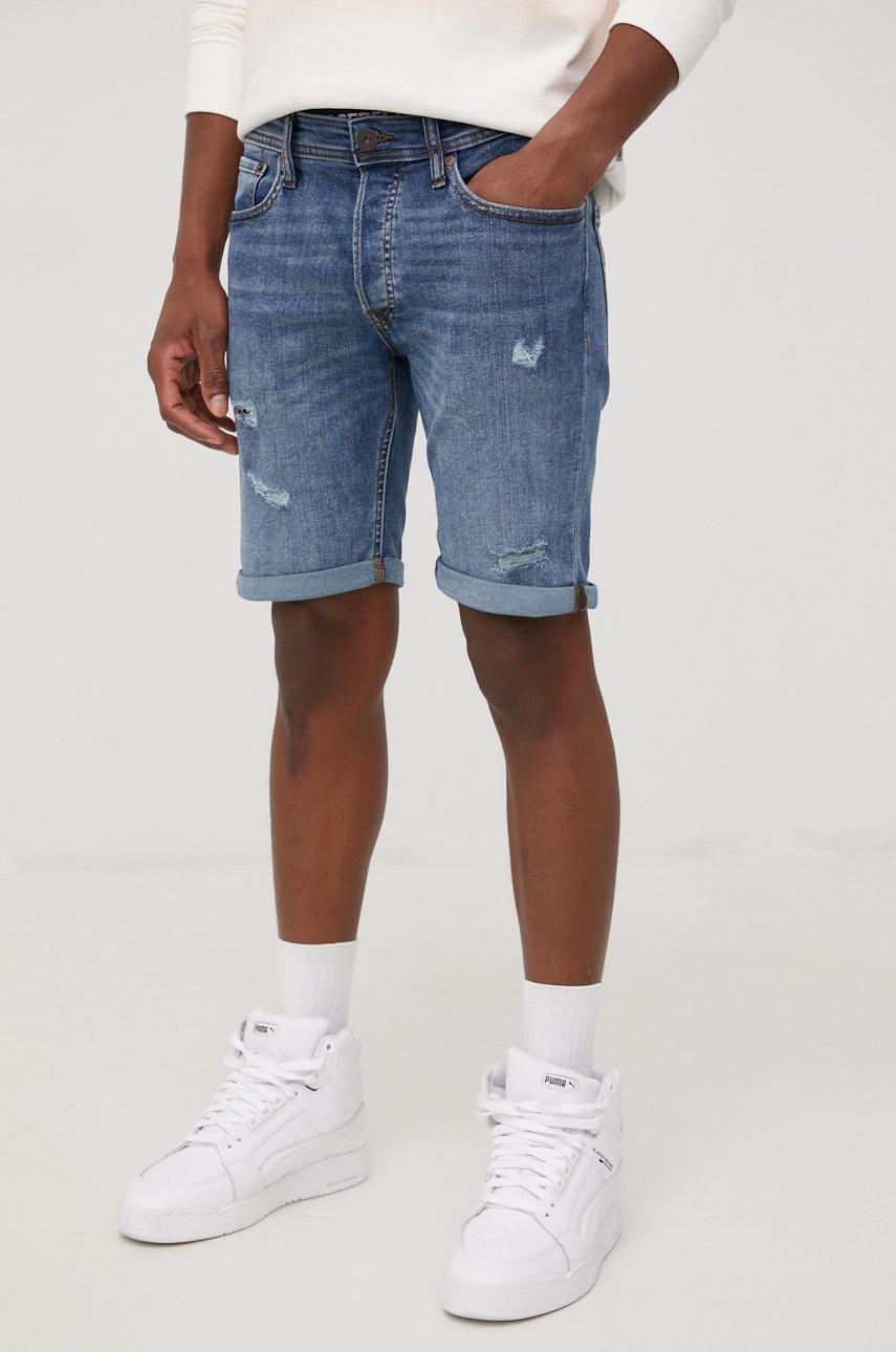 

Дънкови къси панталони Jack & Jones в тъмносиньо, Тъмносин