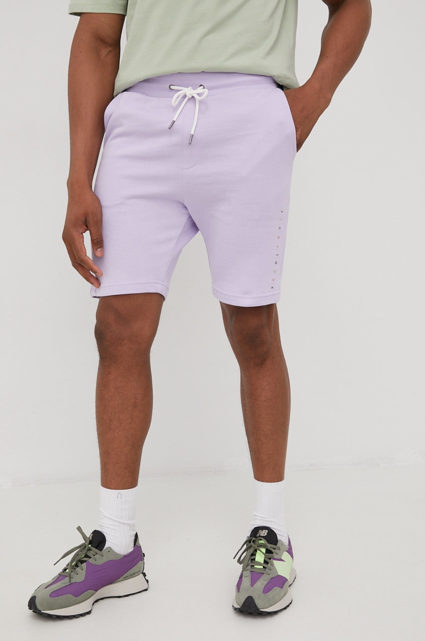 

Хлопковые шорты Jack & Jones мужские цвет фиолетовый
