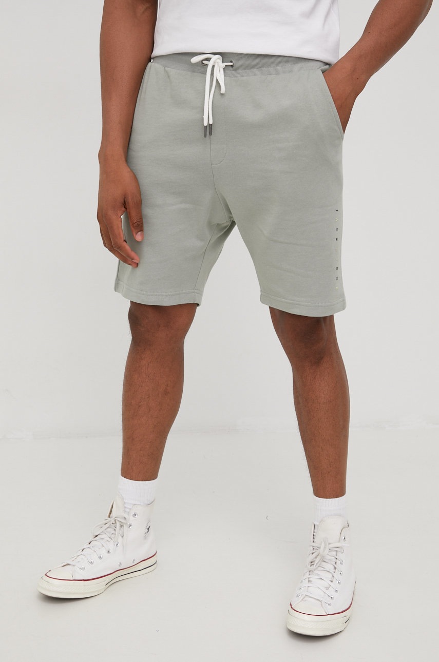 

Хлопковые шорты Jack & Jones мужские цвет зелёный