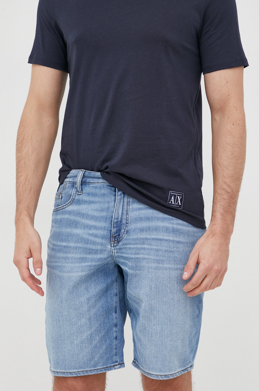 

Дънкови къси панталони Armani Exchange, Син