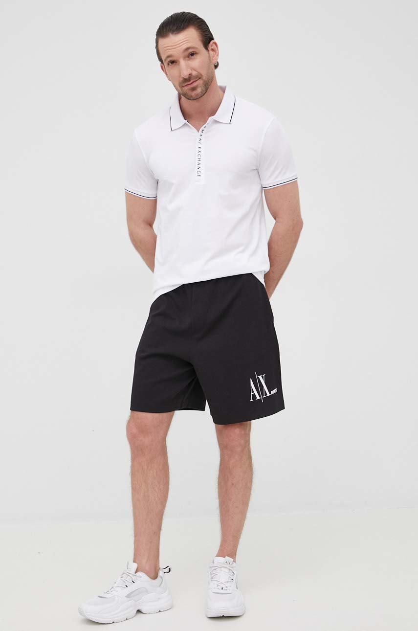 

Шорты Armani Exchange мужские цвет чёрный