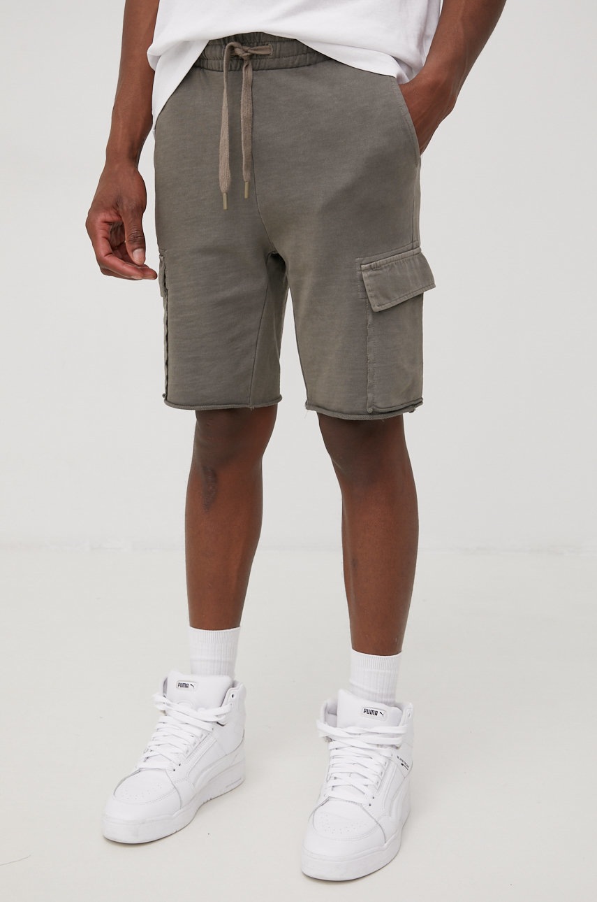 

Памучен къс панталон Only & Sons в сиво, Сив