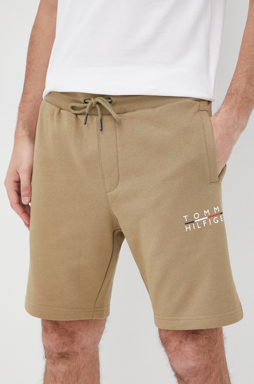 

Памучен къс панталон Tommy Hilfiger мъжко в зелено, Зелен