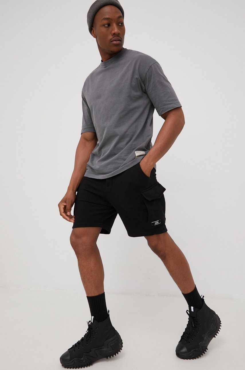 

Шорти Jack & Jones чоловічі колір чорний