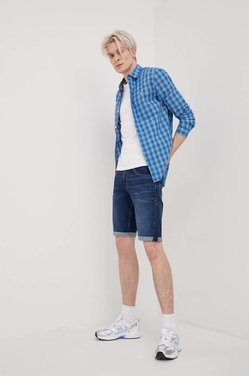

Джинсові шорти Tommy Jeans Ronnie Bf0153 чоловічі колір синій