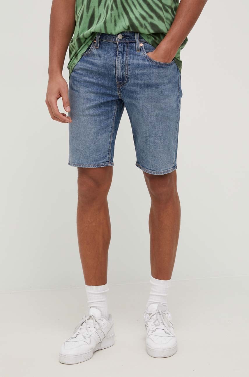 Levně Džínové šortky Levi's pánské, 39864.0053-MedIndigoW