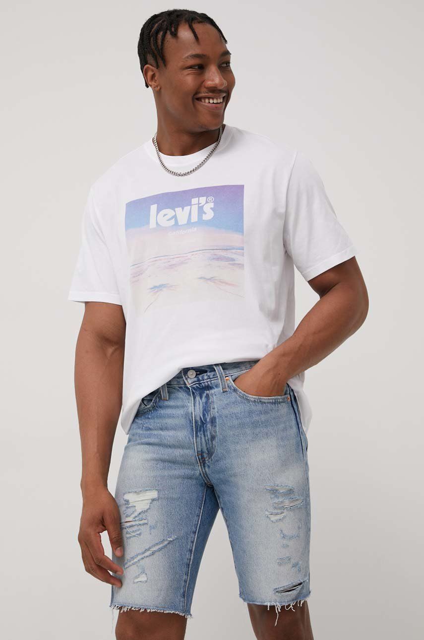 Levi\'s pantaloni scurti jeans barbati,