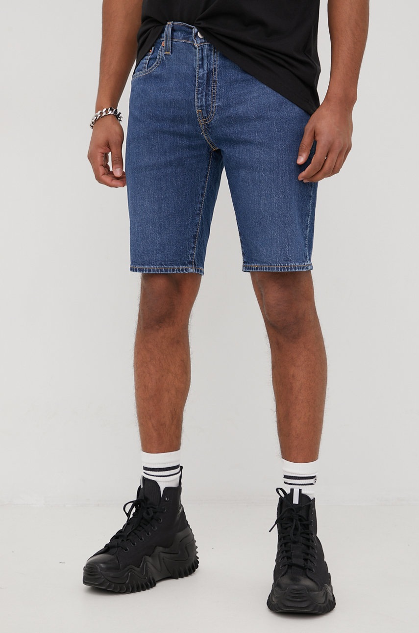 

Дънкови къси панталони Levi's мъжко в тъмносиньо, Тъмносин