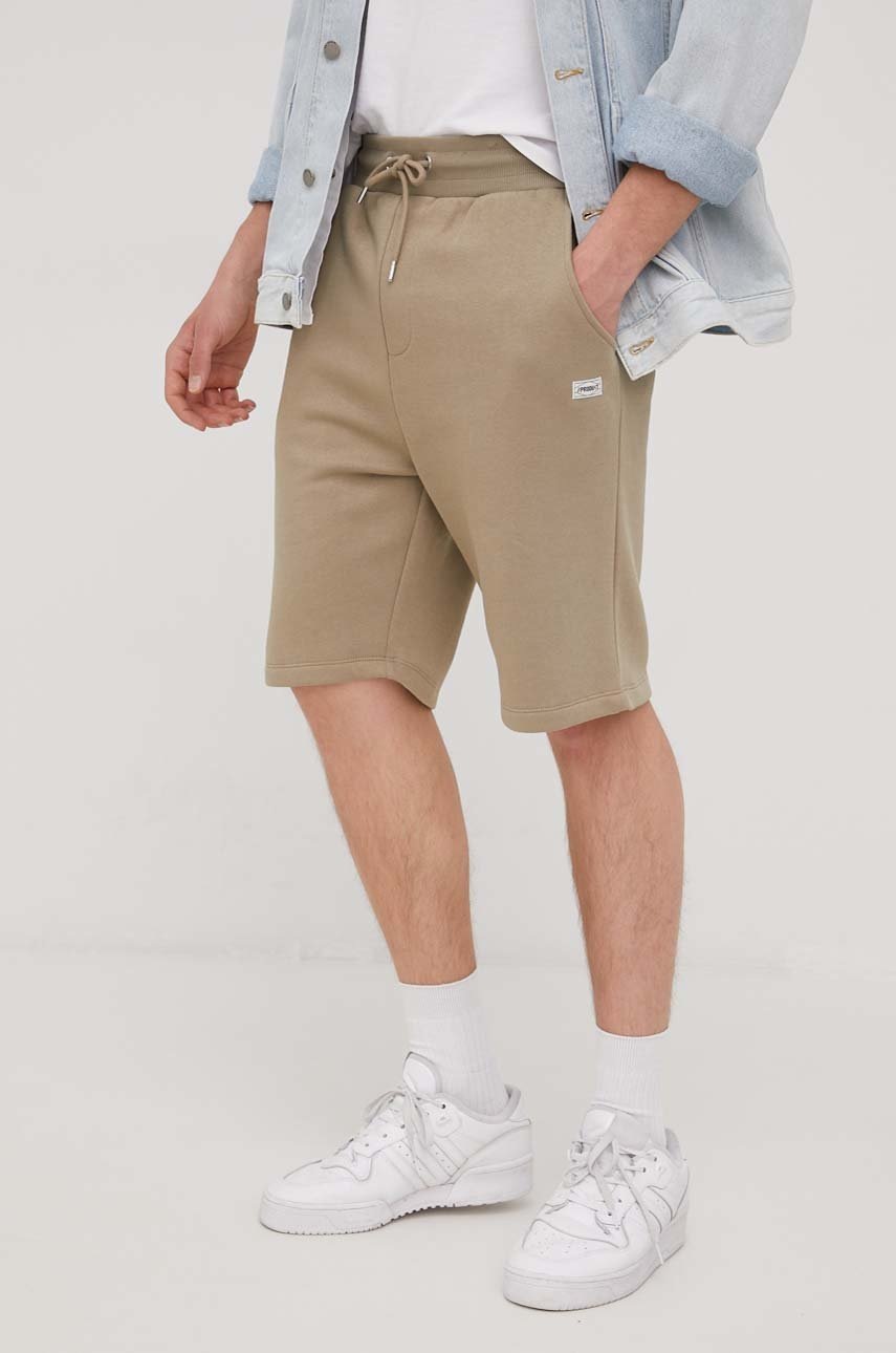 

Къси панталони Produkt by Jack & Jones мъжко в зелено, Бежов