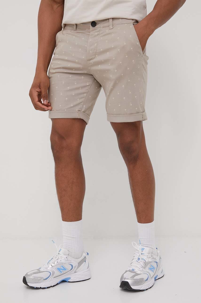 Produkt by jack & jones pantaloni scurti barbati, culoarea bej
