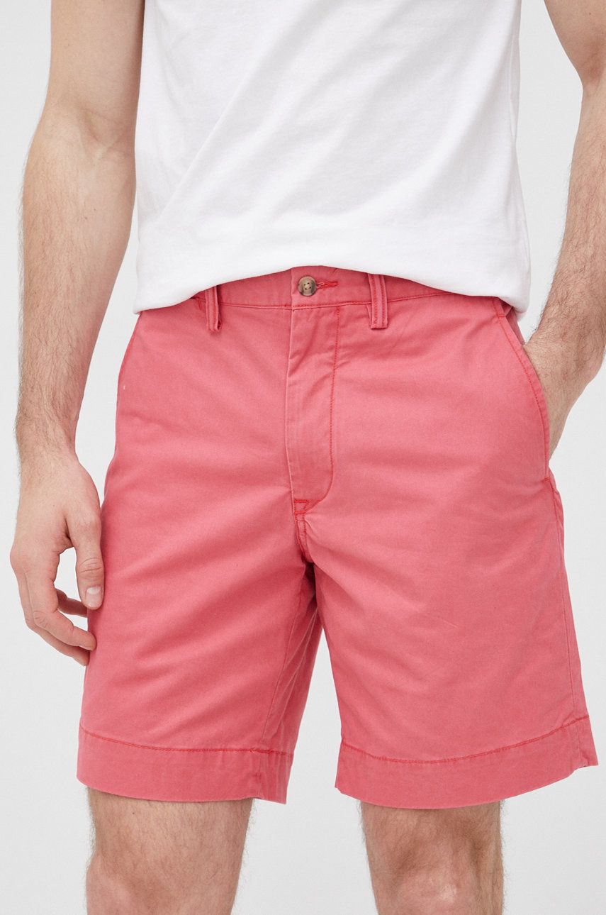 Polo Ralph Lauren szorty 710799213014 męskie kolor różowy