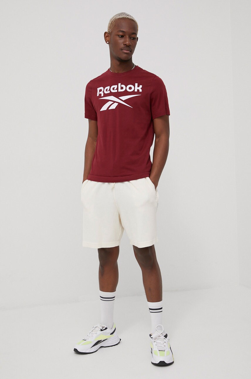 Reebok classic pantaloni scurti barbati, culoarea bej
