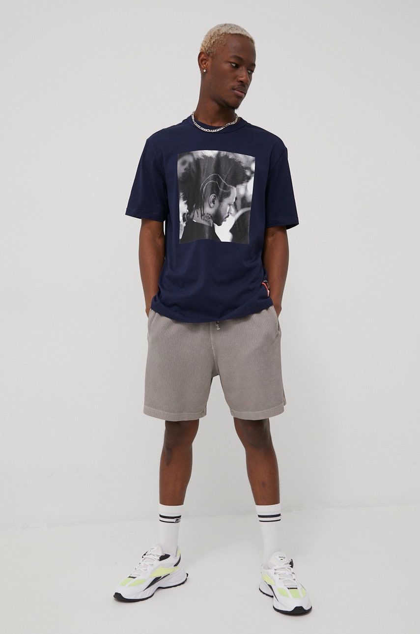 Reebok classic pantaloni scurti hb5971 barbati, culoarea bej