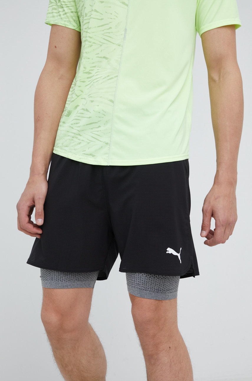 

Тренировочные шорты Puma Evoknit 5 521513 мужские цвет чёрный