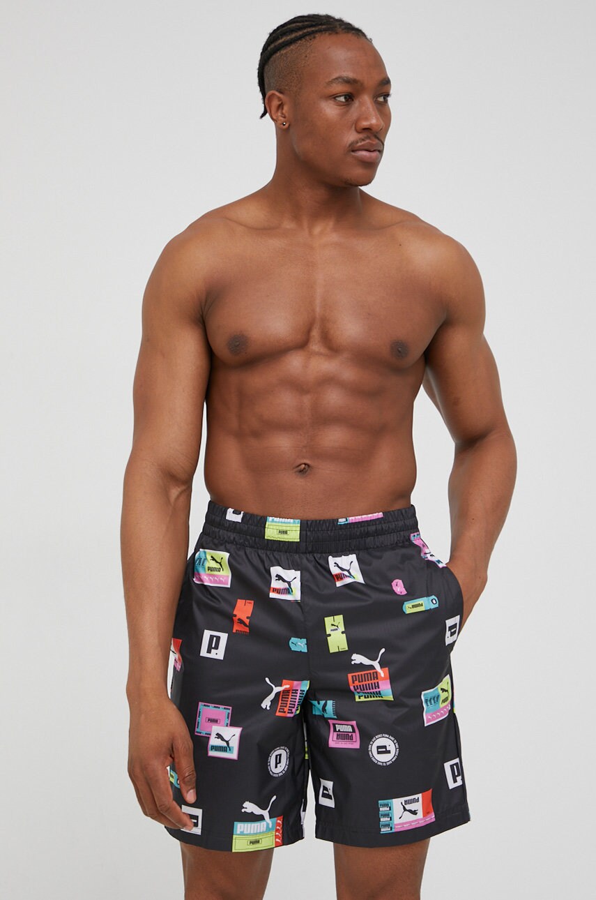 Puma pantaloni scurti 533669 barbati, culoarea negru