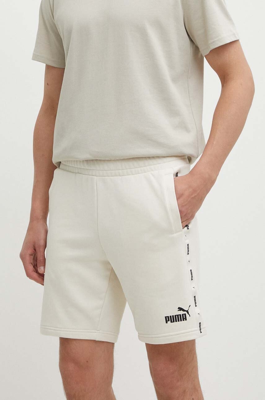 Puma pantaloni scurti barbati, culoarea bej, 847387