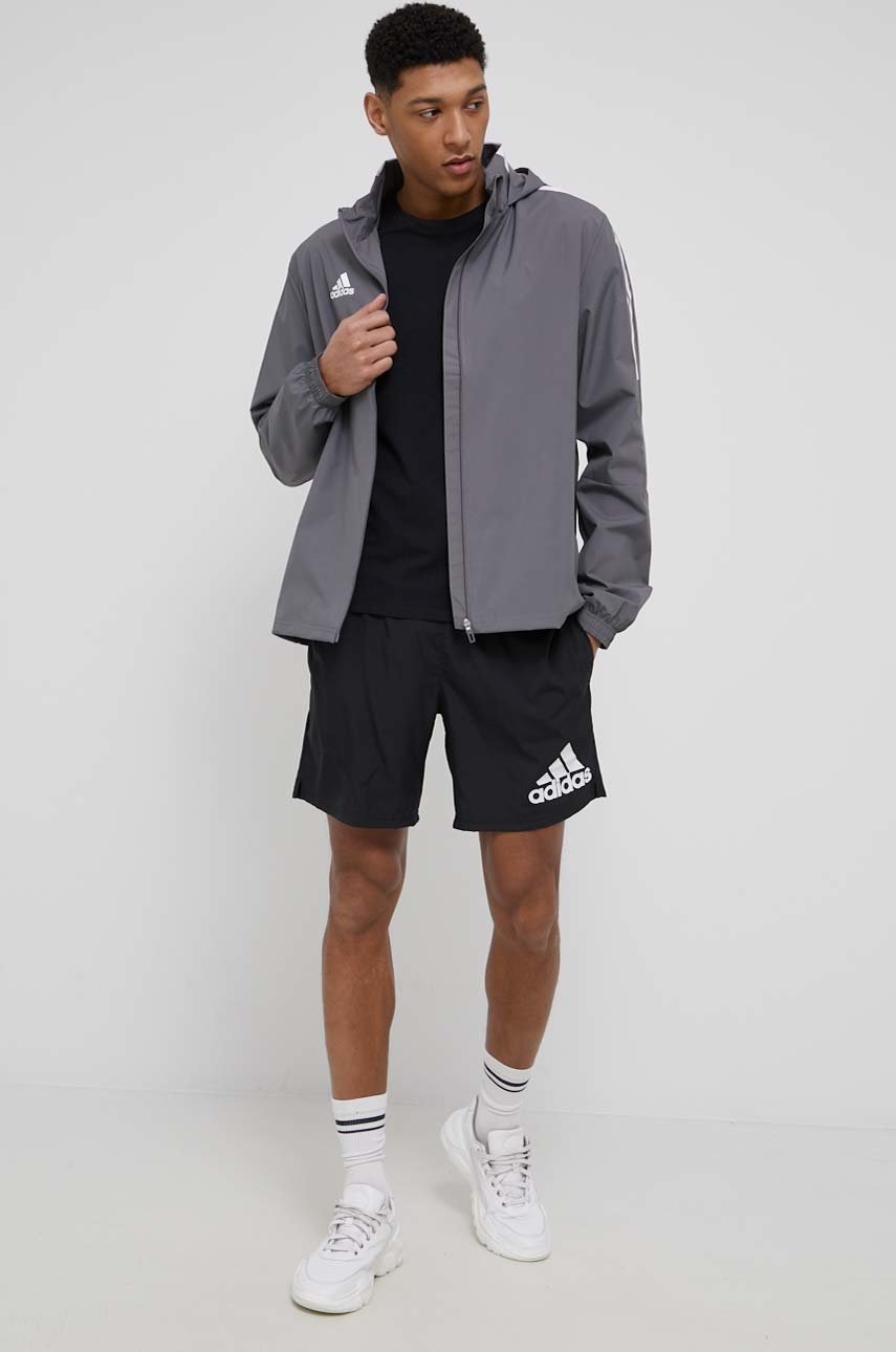 Levně Běžecké šortky adidas Performance H59883 pánské, černá barva