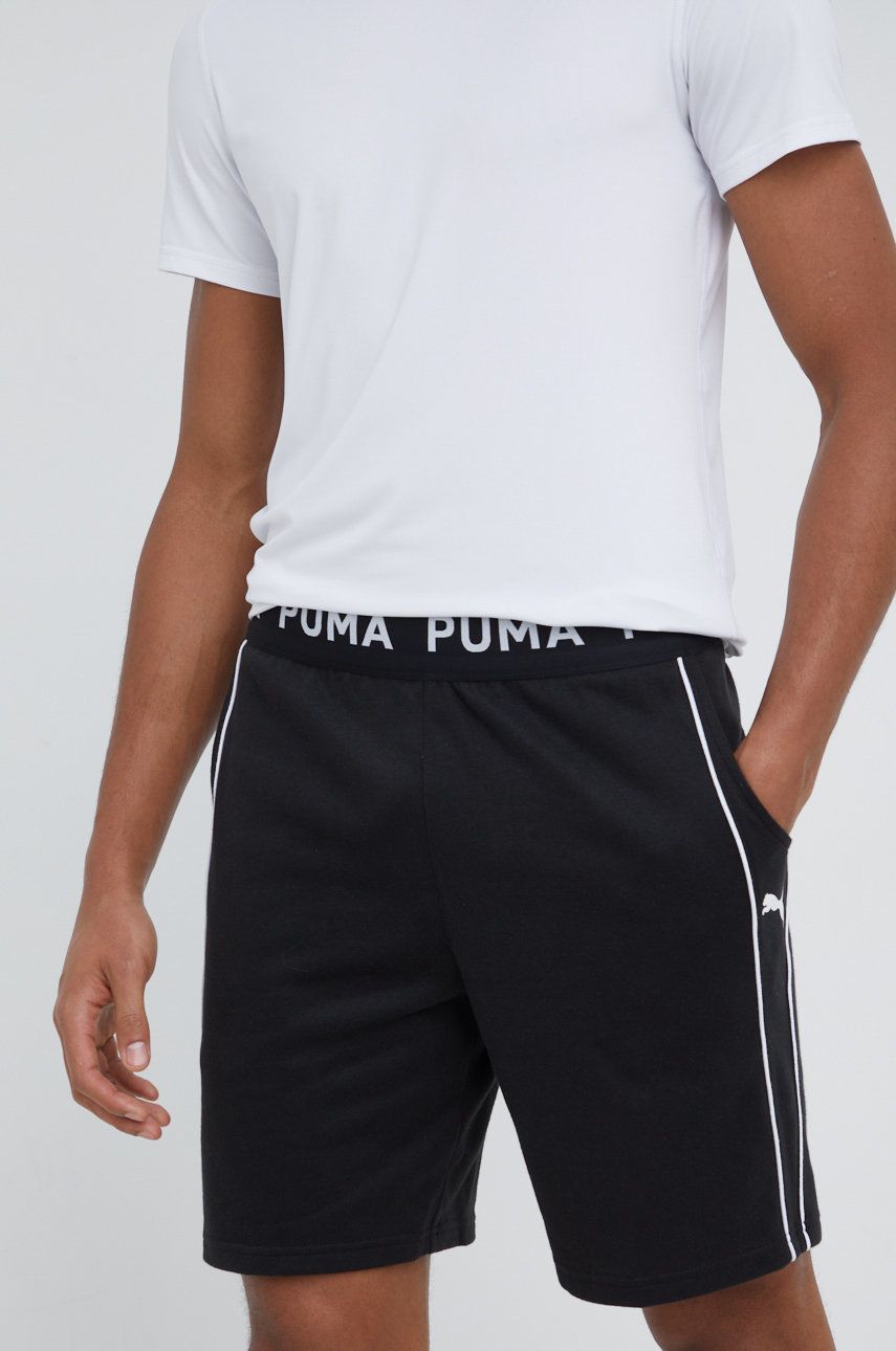 Puma szorty treningowe Knitted męskie kolor czarny