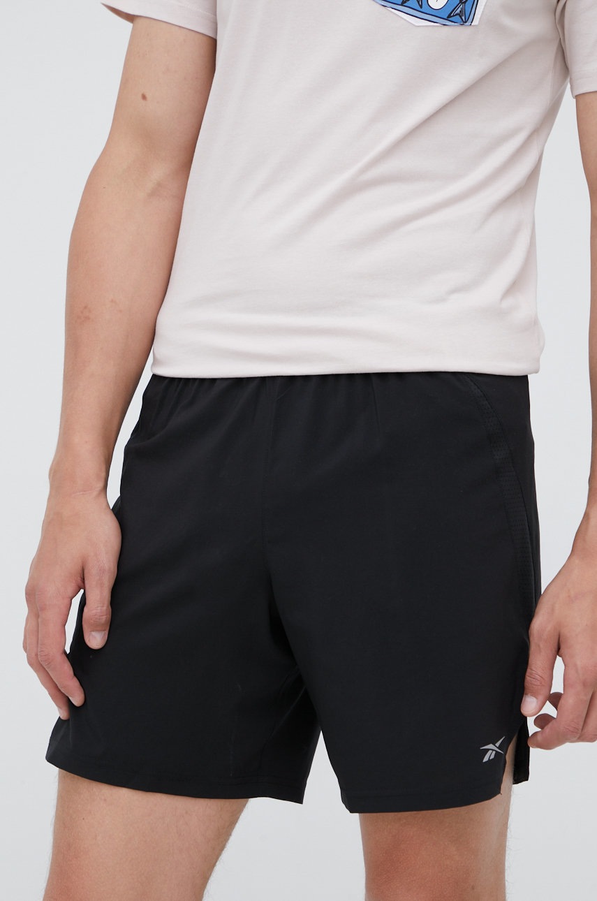 

Къс панталон за бягане Reebok GR9232 в черно, Черен