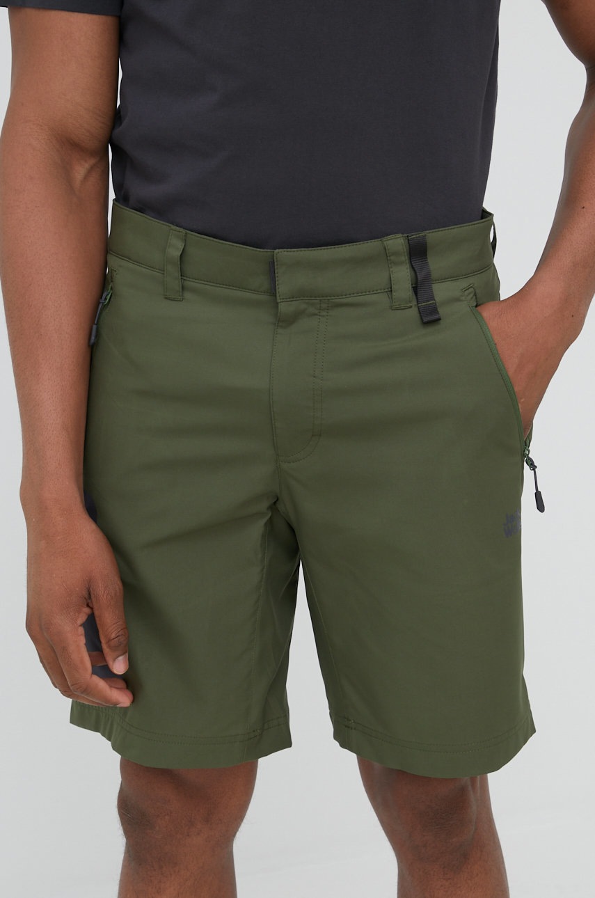 

Шорти outdoor Jack Wolfskin Active Track чоловічі колір зелений