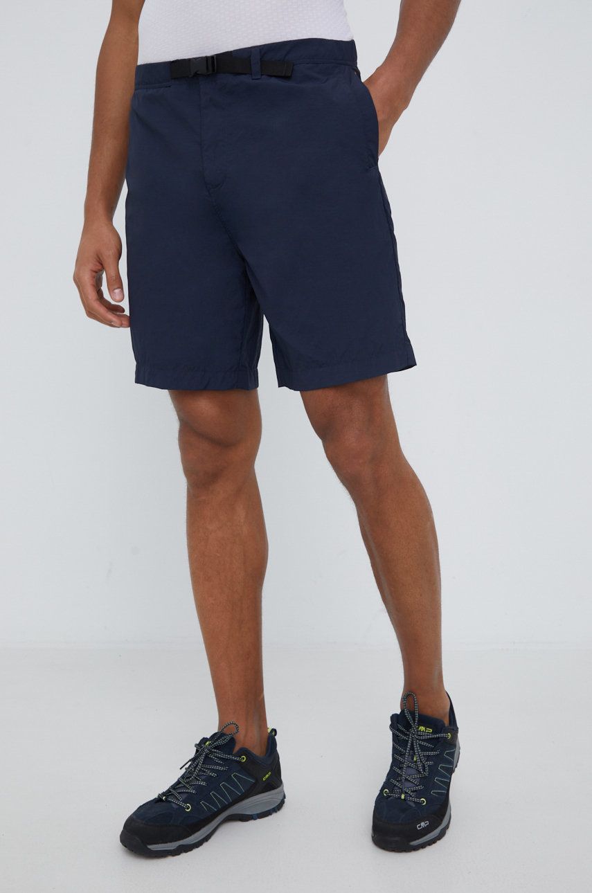 Outdoorové šortky Jack Wolfskin Lightsome tmavomodrá barva - námořnická modř -  100 % Polyamid