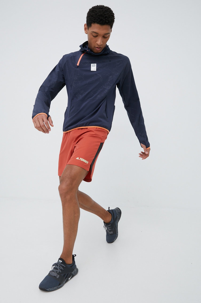 

Шорти outdoor adidas TERREX Trail HA7549 чоловічі колір червоний