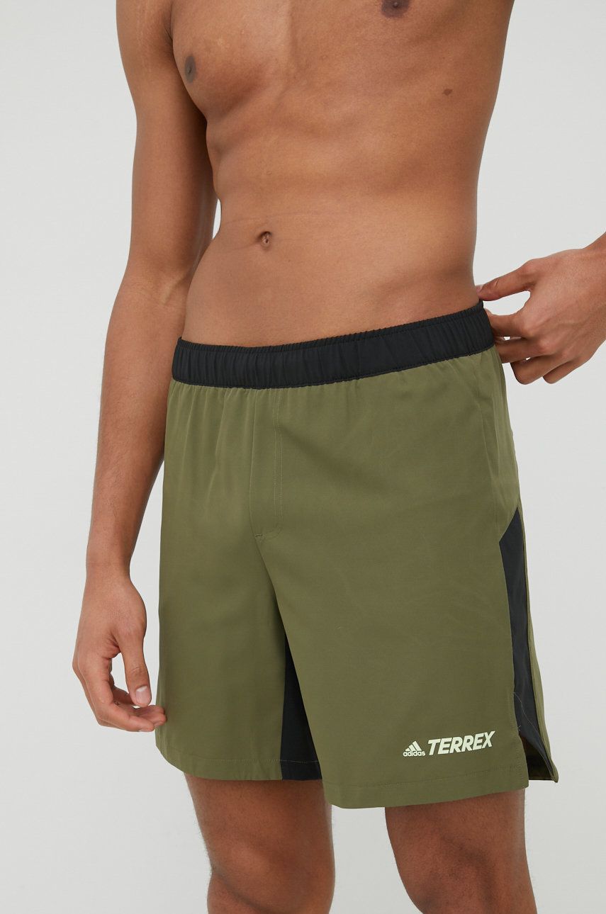 Adidas TERREX szorty sportowe Trail męskie kolor zielony