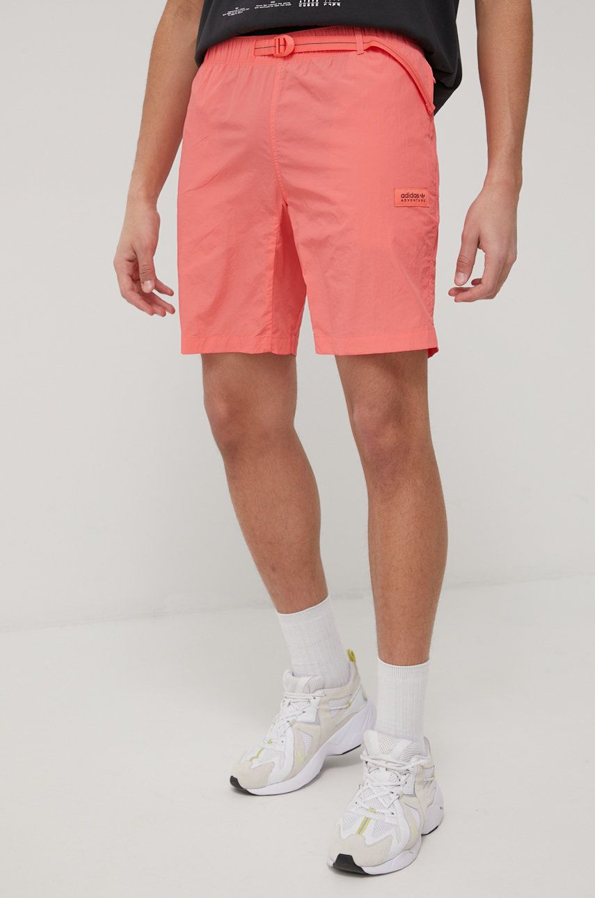 adidas Originals pantaloni scurti HF4798 barbati, culoarea roz adidas imagine noua