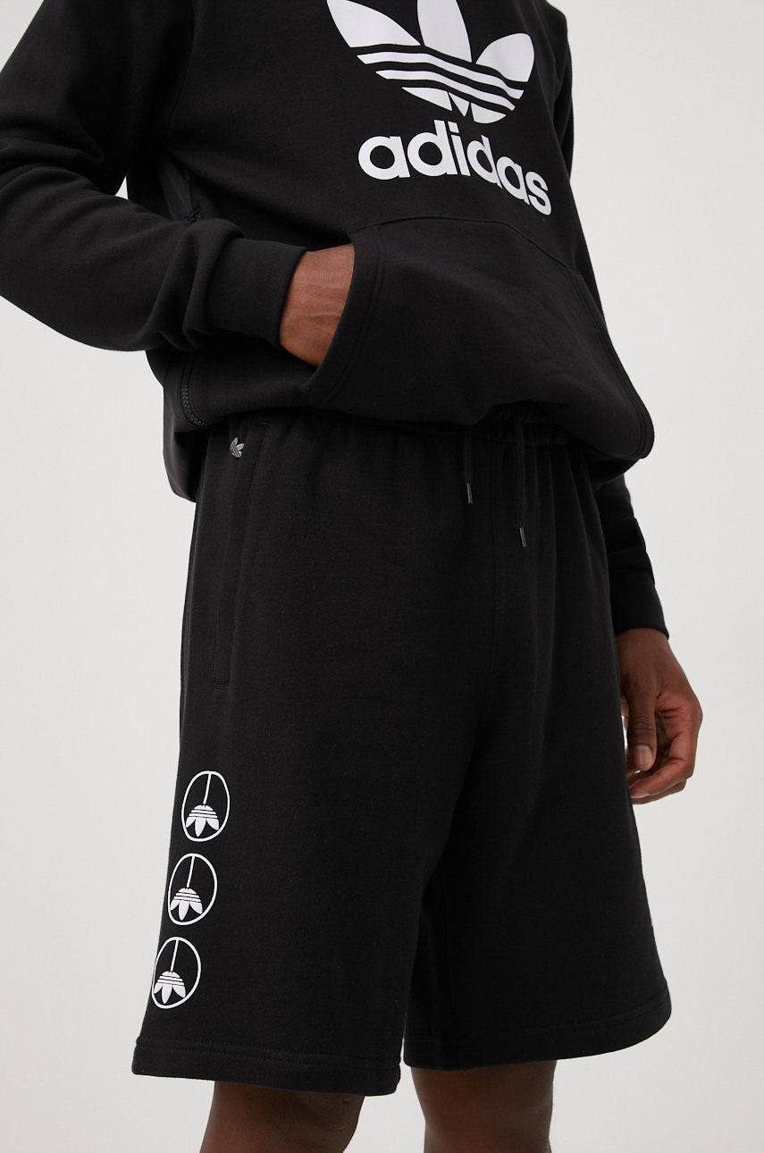 Adidas Originals szorty bawełniane HF4897 męskie kolor czarny