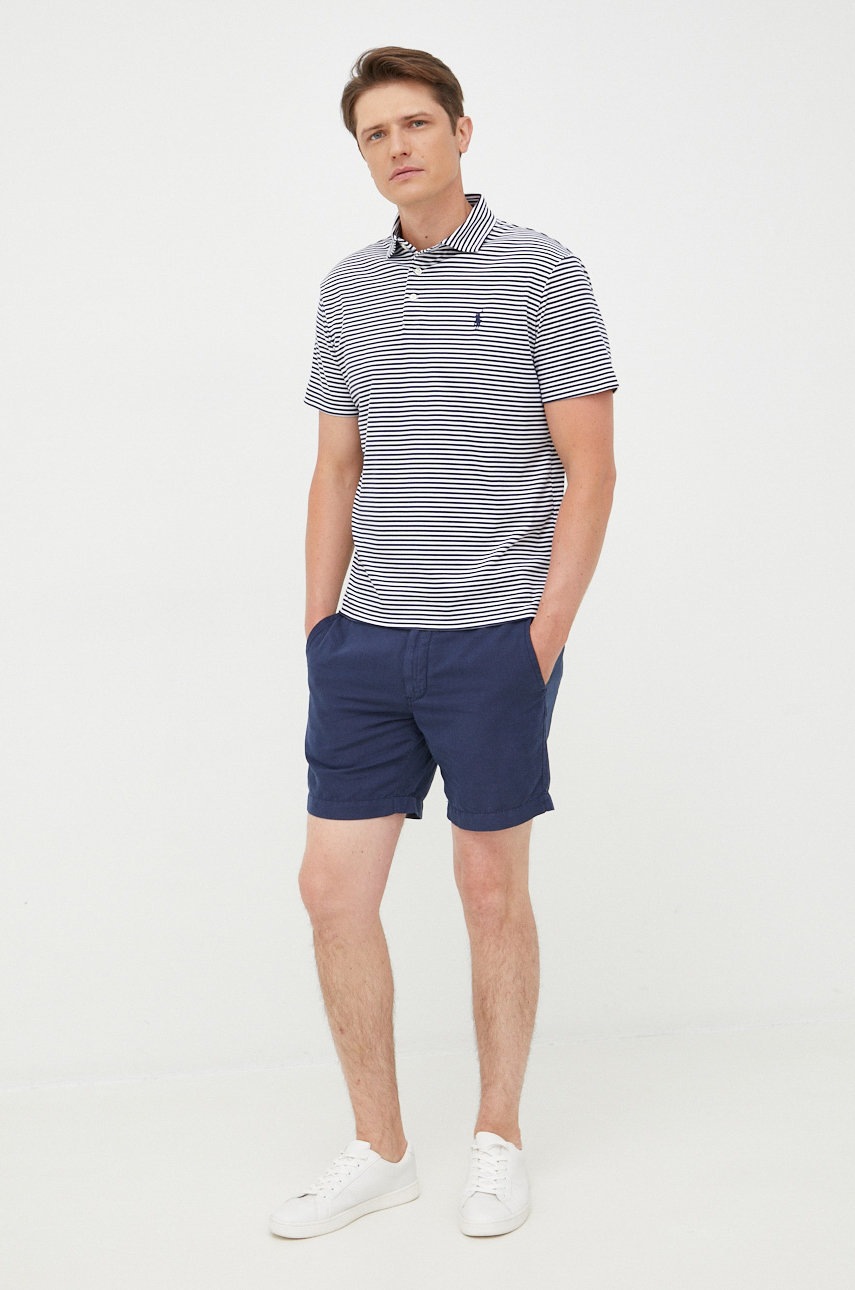 

Лляні шорти Polo Ralph Lauren чоловічі колір синій