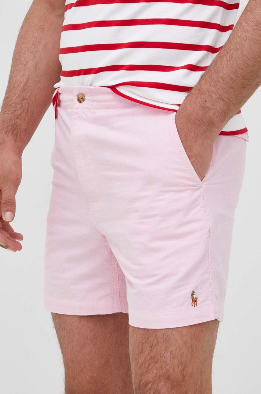 

Хлопковые шорты Polo Ralph Lauren мужские цвет розовый