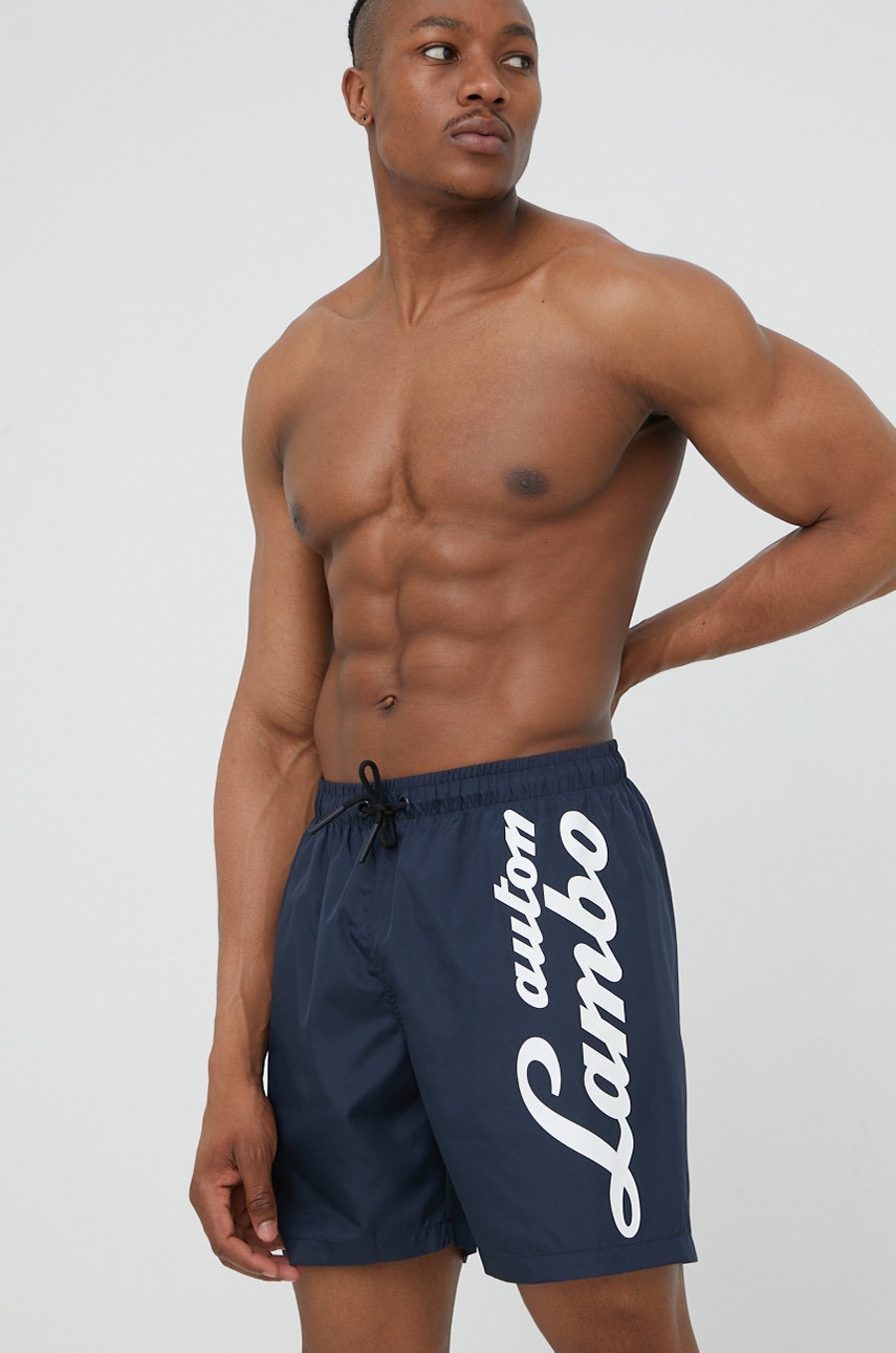 Lamborghini pantaloni scurti de baie culoarea albastru marin
