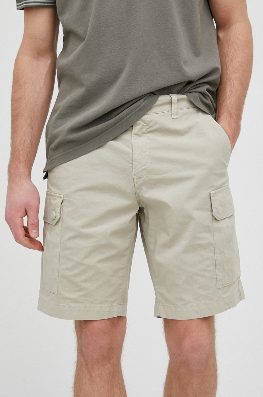 Aeronautica militare pantaloni scurti barbati, culoarea verde