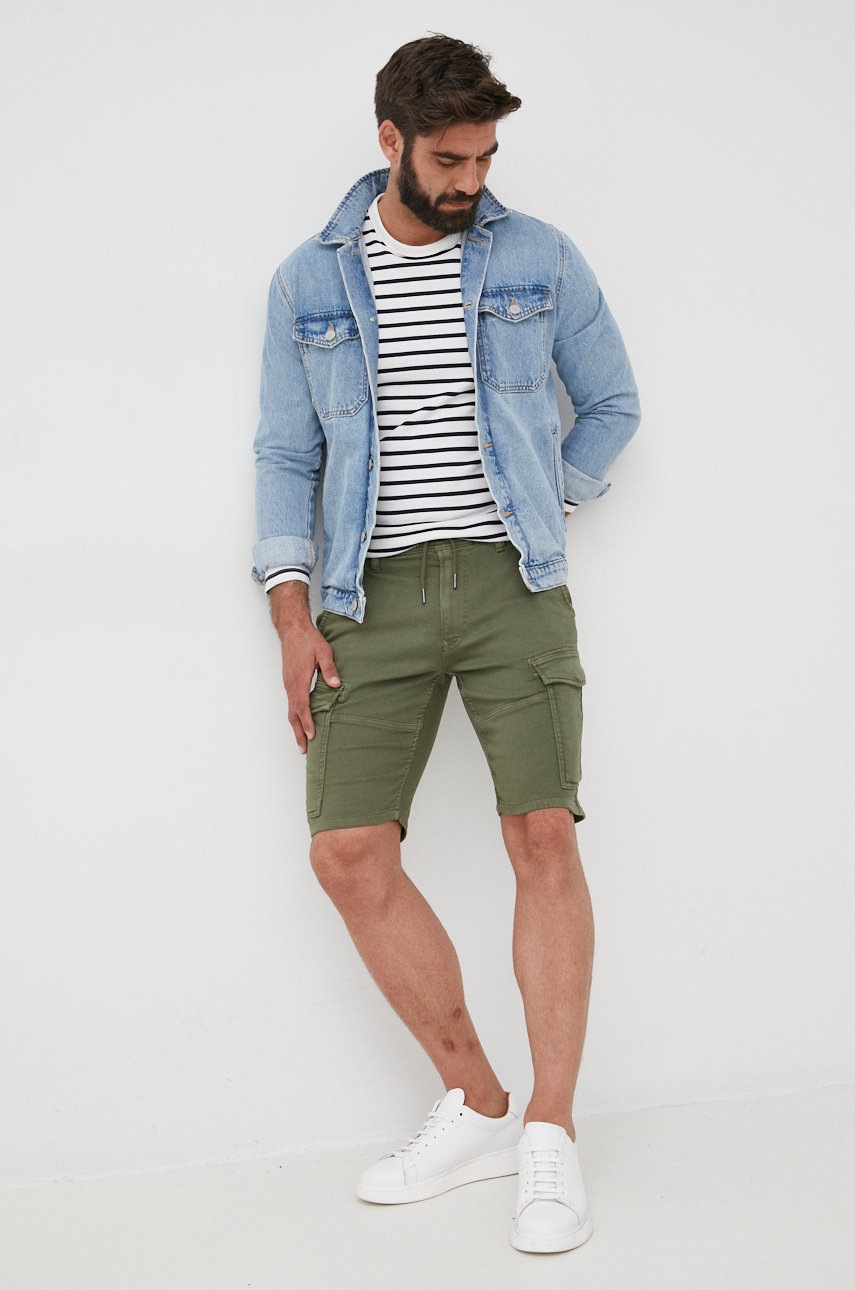 

Шорты Pepe Jeans Jared Short мужские цвет зелёный