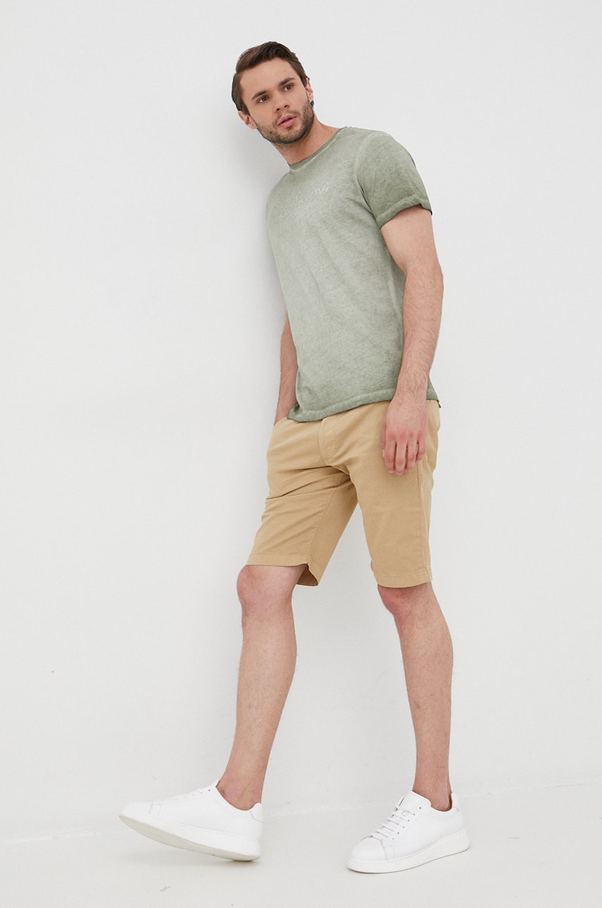 

Шорты Pepe Jeans Mc Queen Short мужские цвет бежевый
