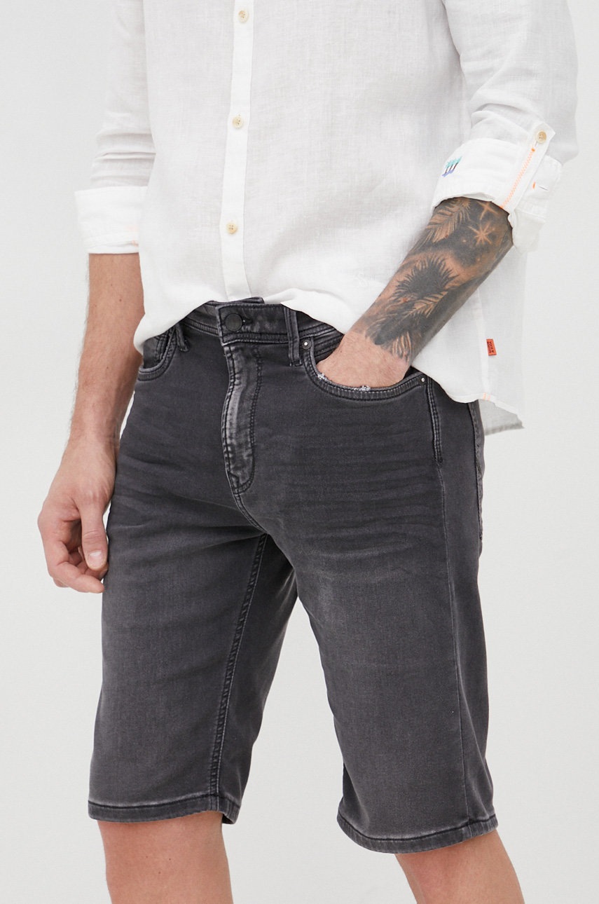 

Дънкови къси панталони Pepe Jeans Jack Short Black в черно, Черен