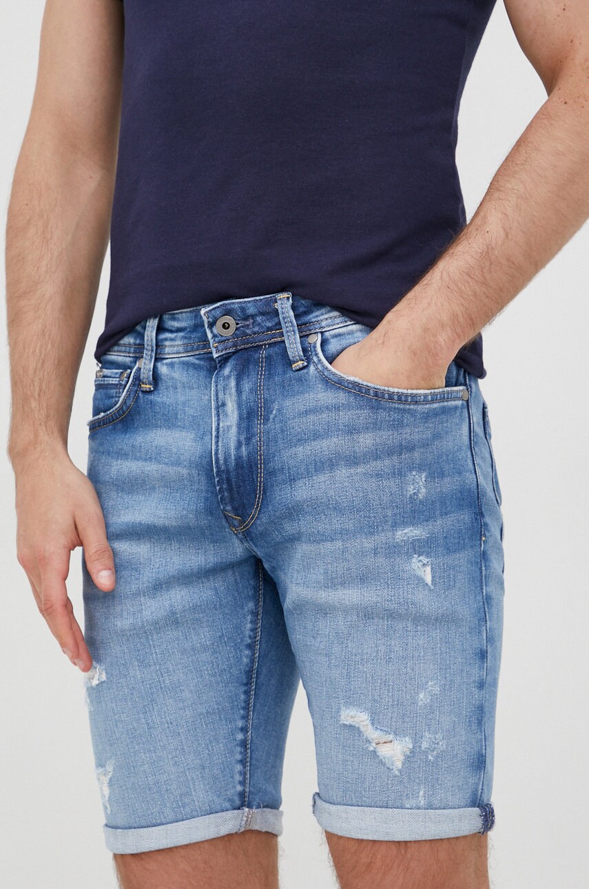 Pepe jeans pantaloni scurti jeans stanley short barbati,
